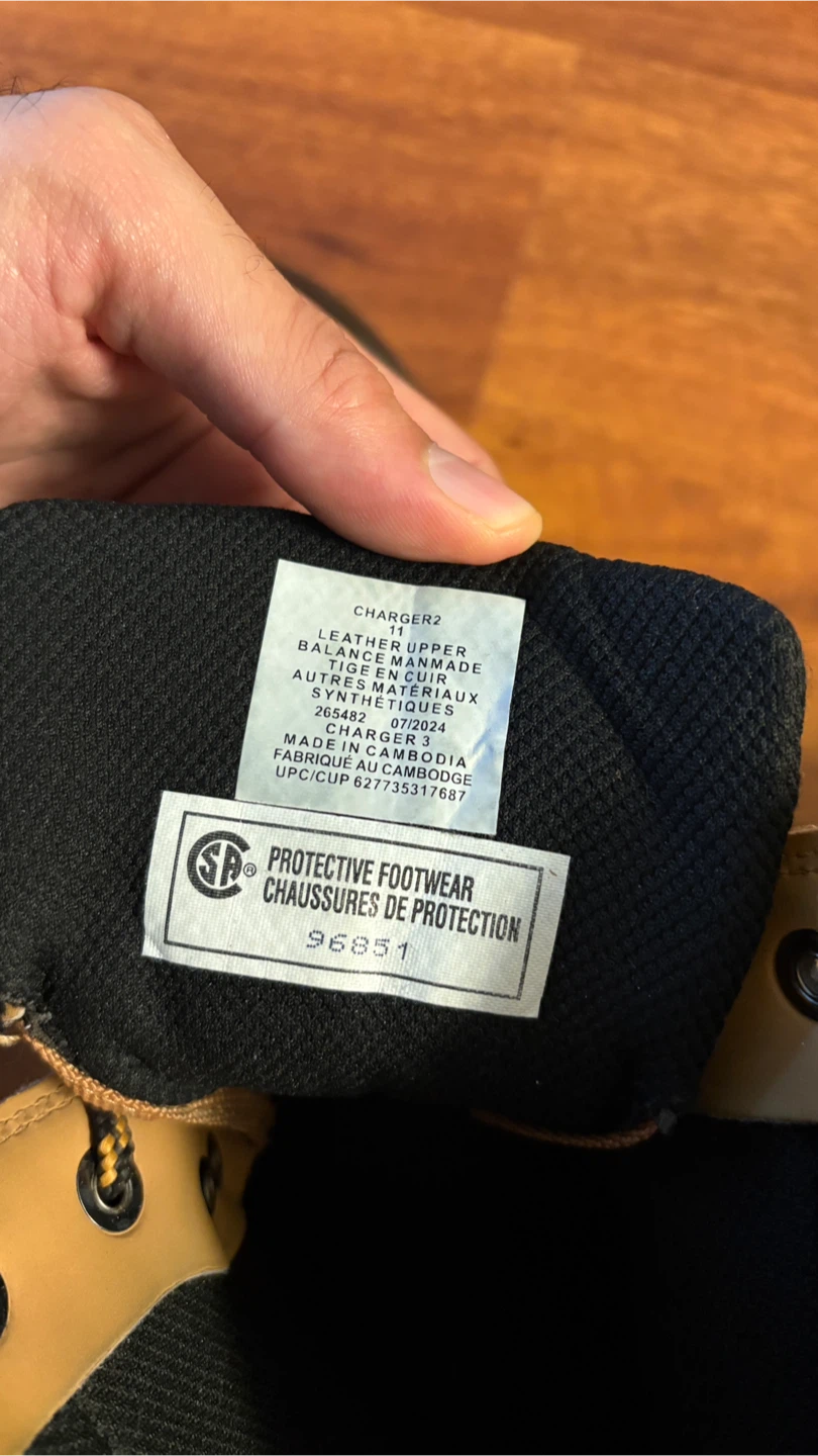 CSA Protective Work Boots – Size 11 - photo 3