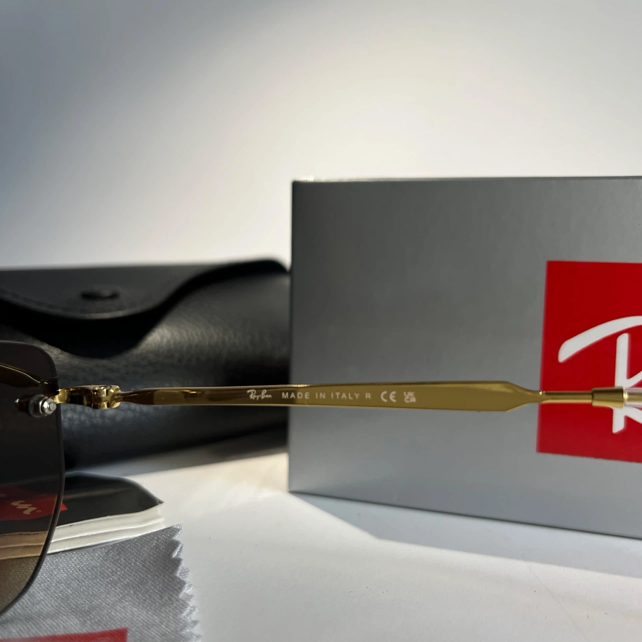 Ray-Ban Sunglasses Rimless Gradient Brown - photo 3