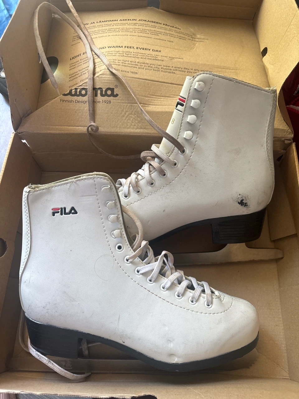 FILA White Figure Skates