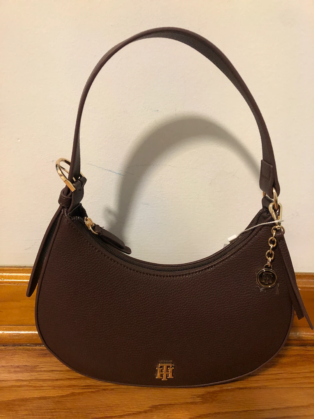 Tommy Hilfiger Brown Hobo Bag