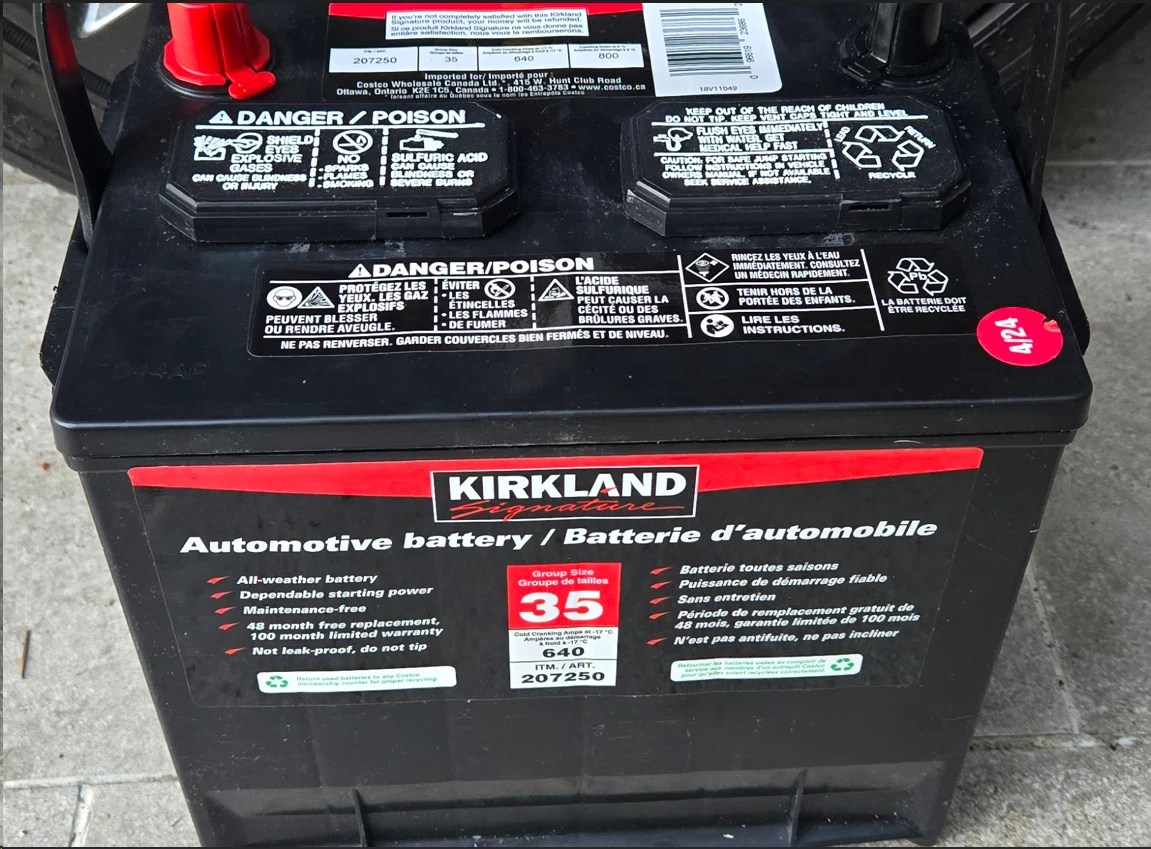 Kirkland Signature Group Size 35 Automotive Battery