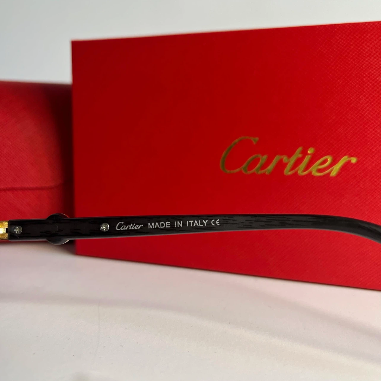 Cartier Rimless Sunglasses - Gold and Black - photo 5