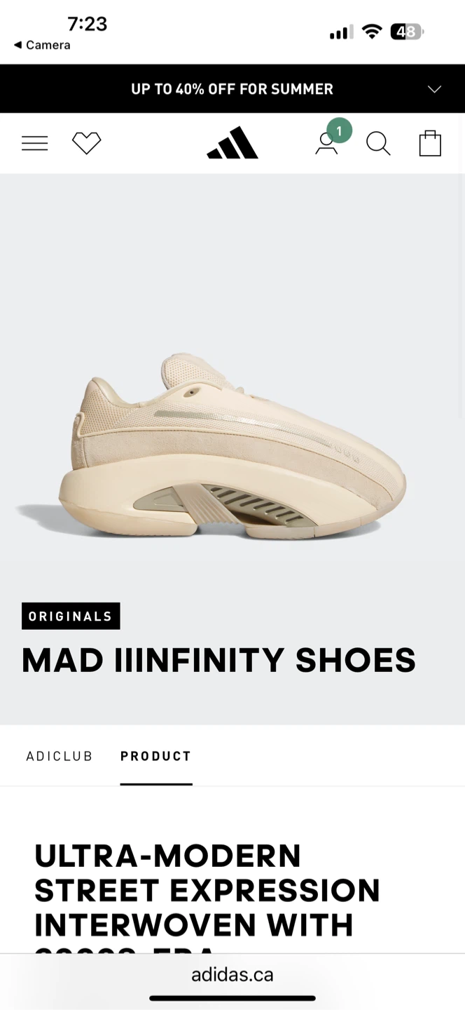 Adidas Originals Mad Iinfinity Shoes