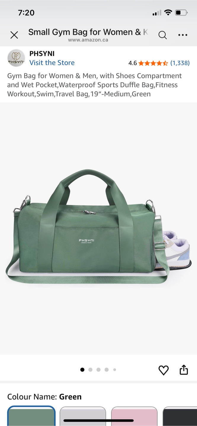 Green Duffle Bag - 19 inch Medium Size 2 for $30