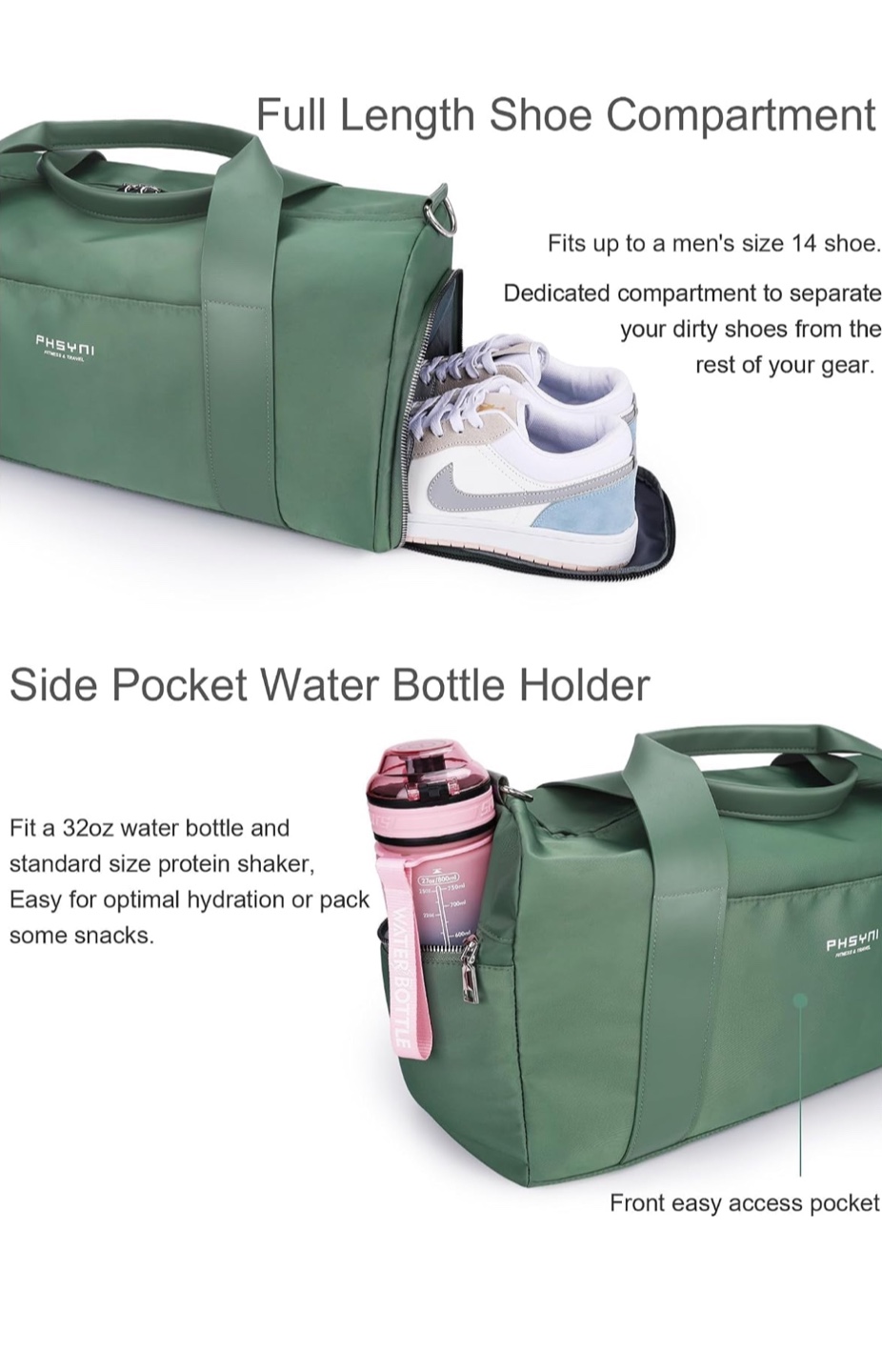 Green Duffle Bag - 19 inch Medium Size 2 for $30 - photo 5
