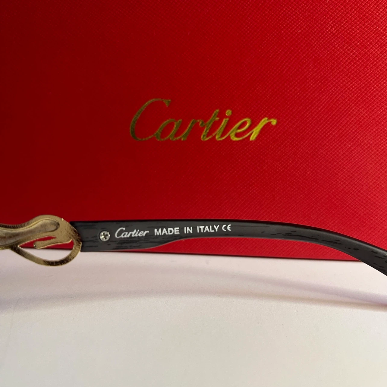 Cartier Rimless Sunglasses with Leopard Detail - photo 5