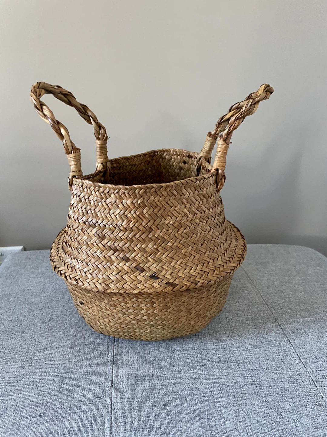 Woven Seagrass Foldable Basket