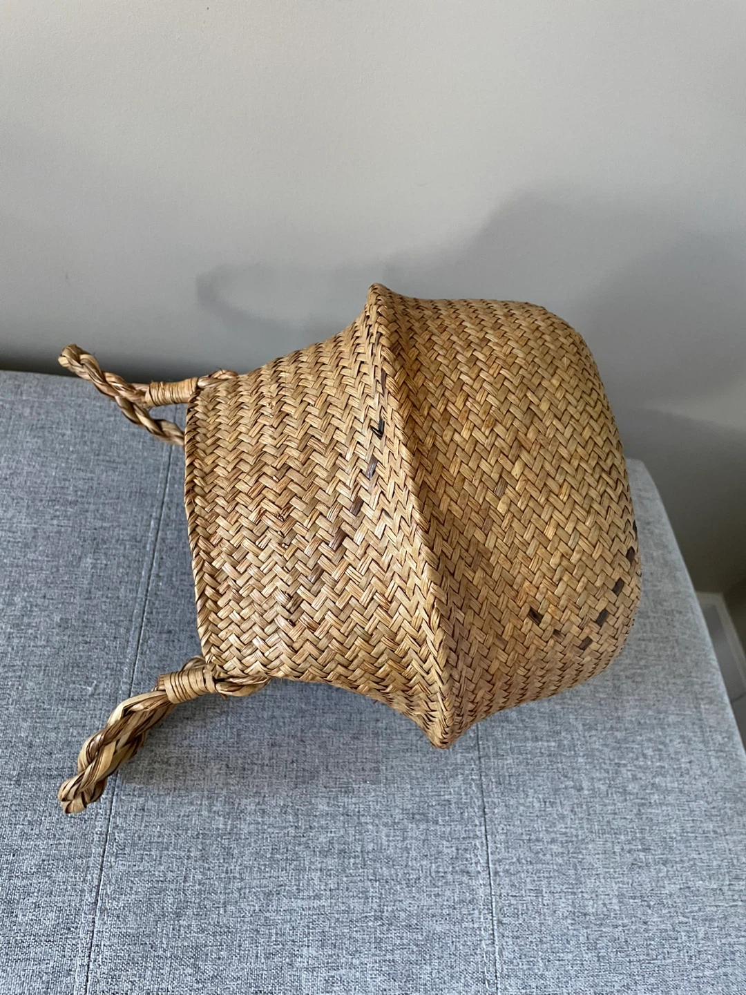 Woven Seagrass Foldable Basket - photo 2