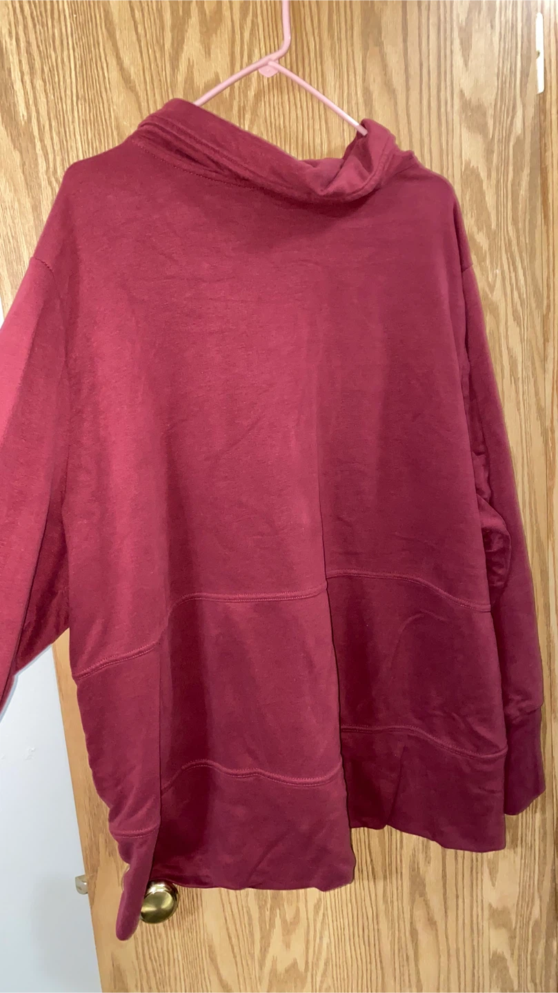 Burgundy Full Zip Hoodie - photo 2