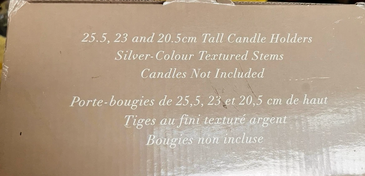 NEW 3 Glass Candle Holders - photo 3