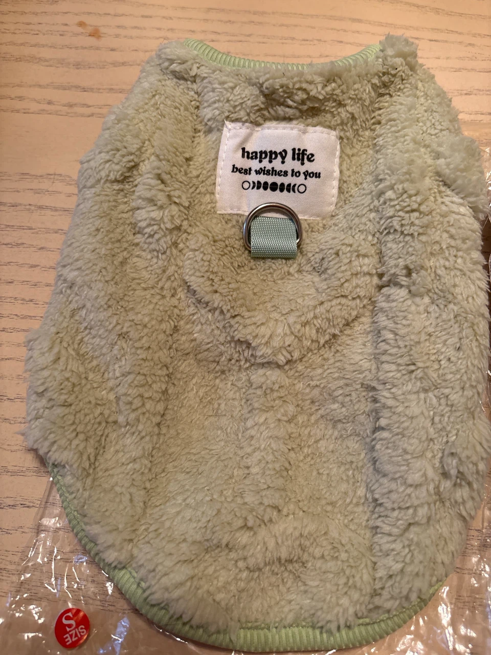 Happy Life Dog Sweater - Green & Blue (Size S) - photo 2