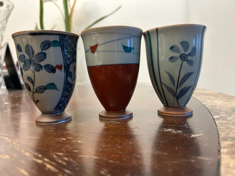 Set of 3 Japanese Ceramic Cups