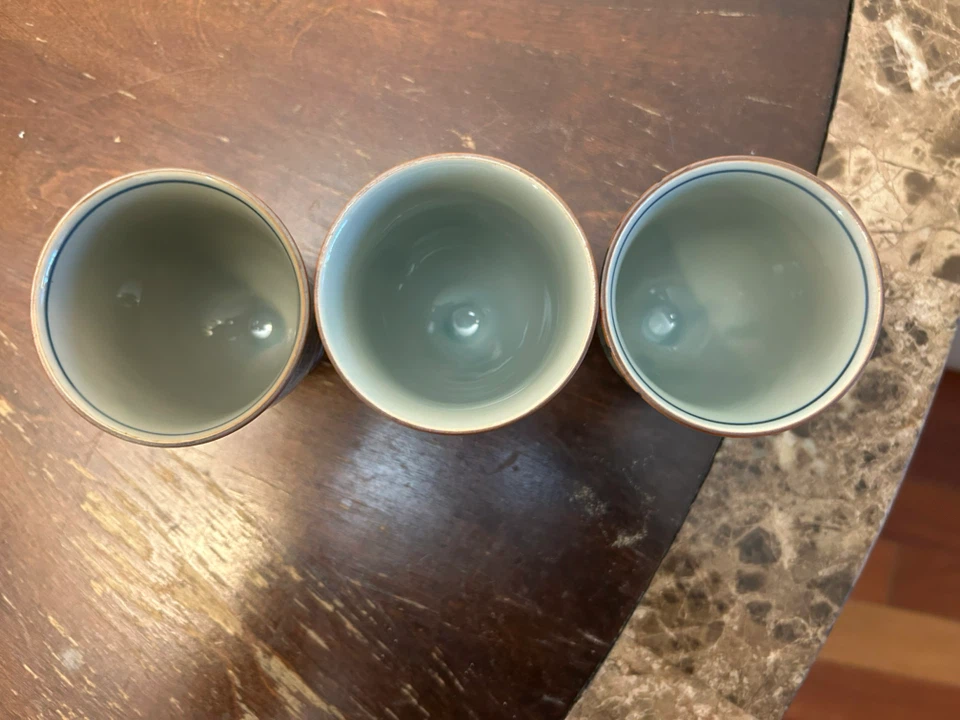 Set of 3 Japanese Ceramic Cups - photo 2