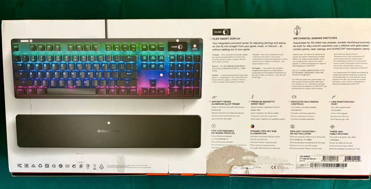SteelSeries Apex 7 Wired Gaming Keyboard - photo 3
