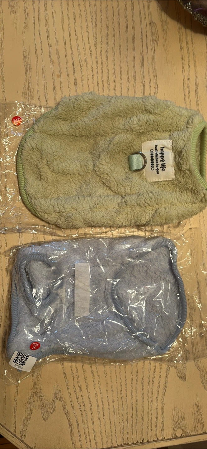 Happy Life Dog Sweater - Green & Blue (Size S) - photo 4