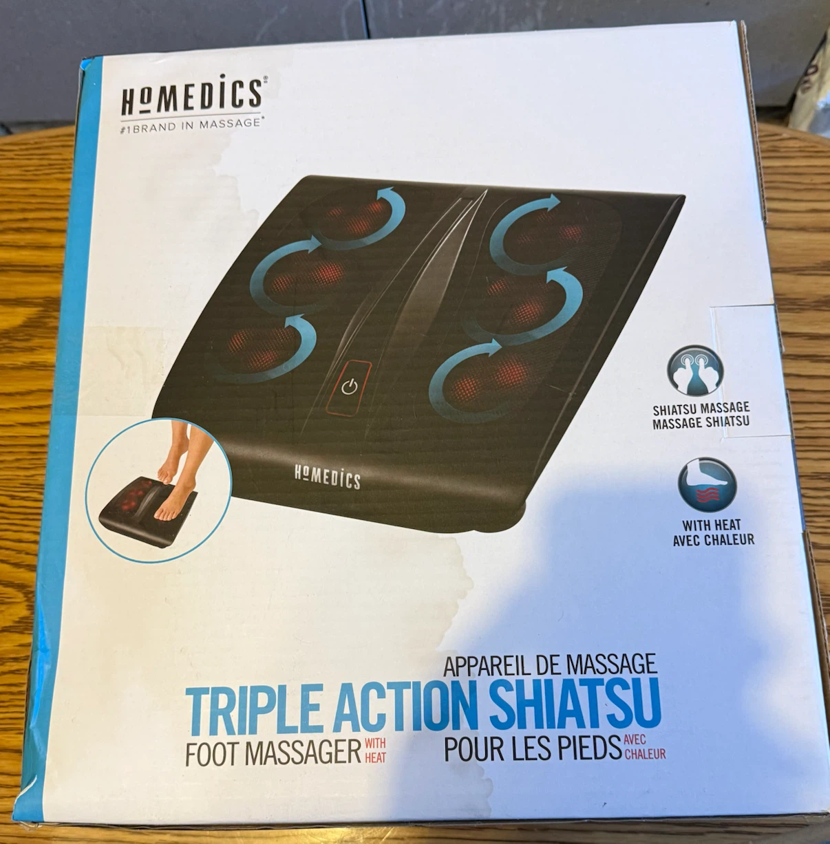 HoMedics Triple Action Shiatsu Foot Massager with Heat