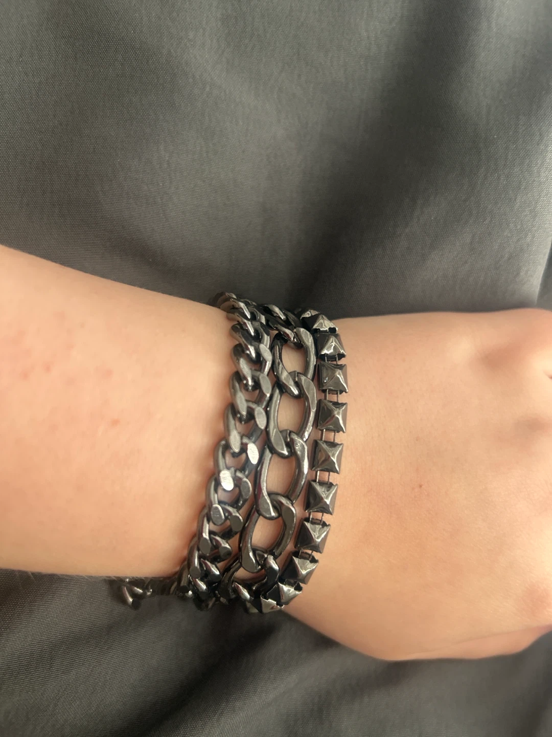 3-Piece Men's Chain Bracelet Set - photo 2