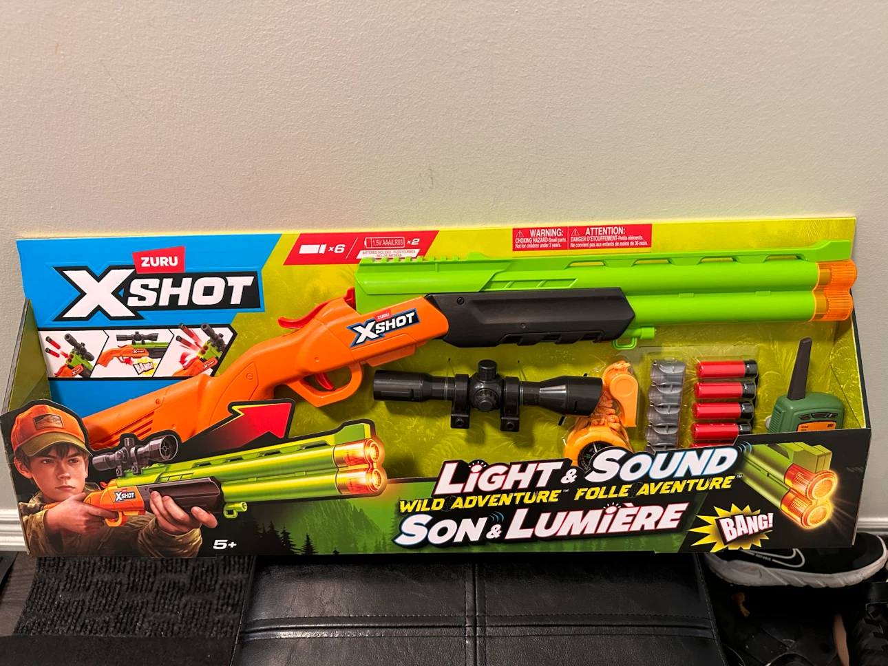 Brand new Zuru X-Shot Light & Sound Wild Adventure Blaster