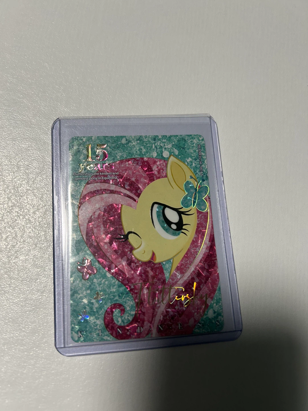 My Little Pony Fluttershy 15 Years Collectible Card