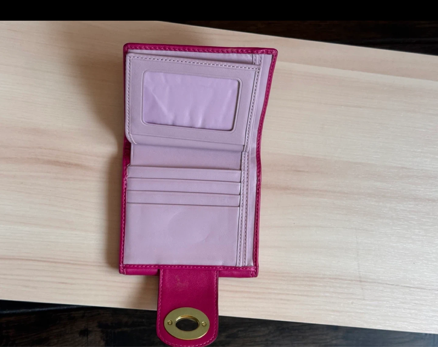 Coach Vintage Pink Leather Bifold Wallet - photo 3