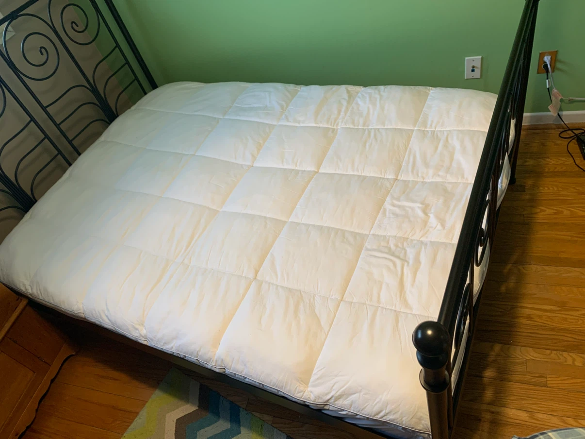 IKEA Noresund double bed with mattress and mattress cover - photo 2