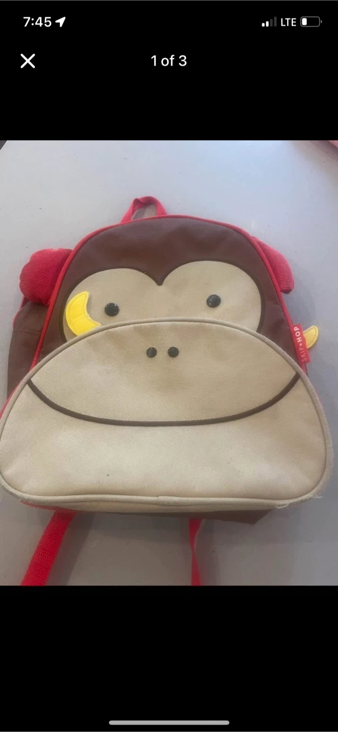 Skip Hop Monkey Backpack