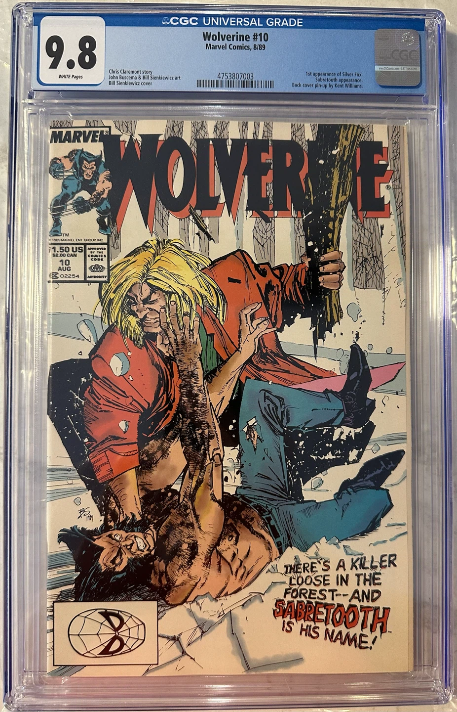 Wolverine #10 Marvel Comics CGC 9.8/White Pages