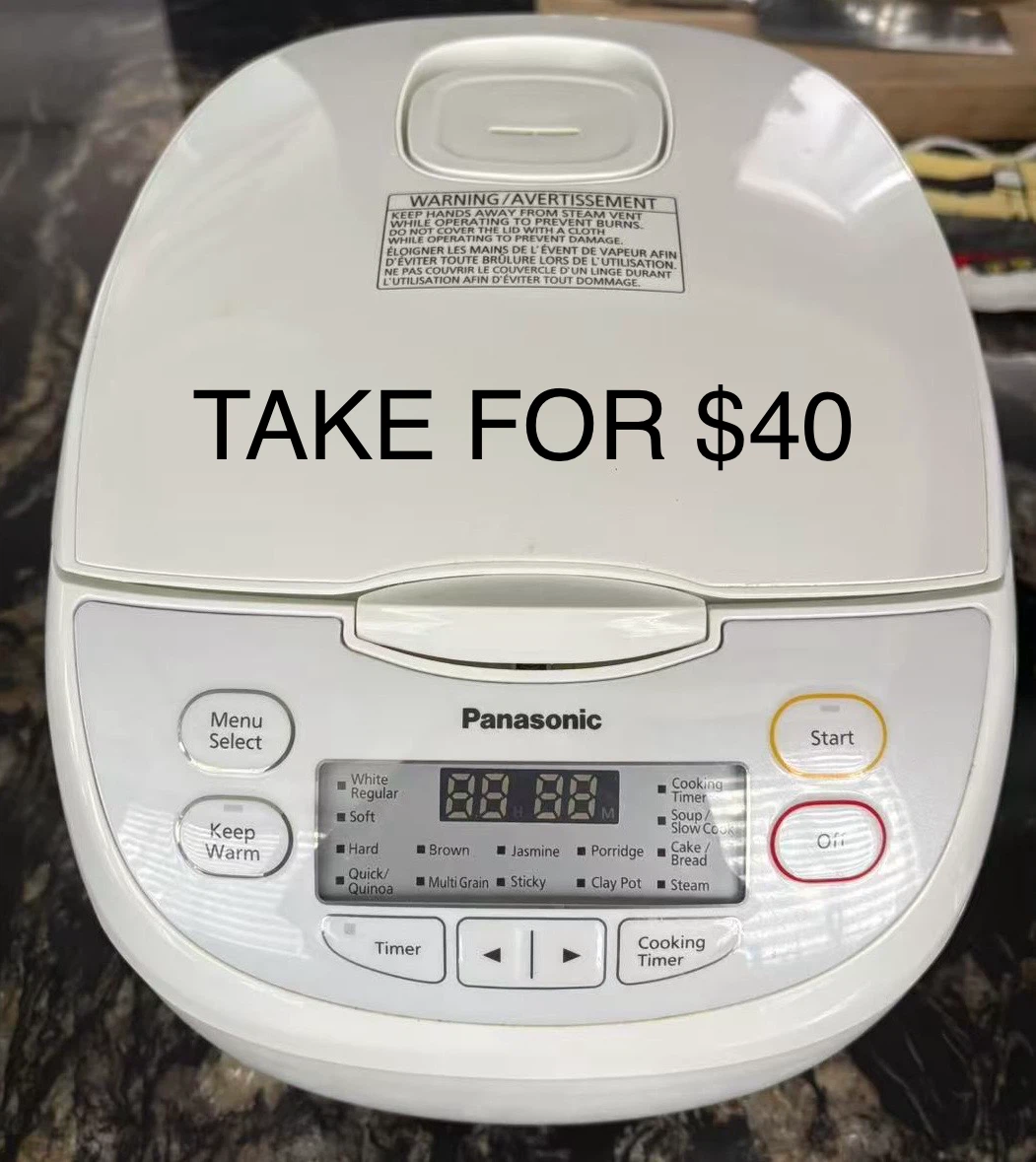 Panasonic Rice Cooker (ONLY $40)