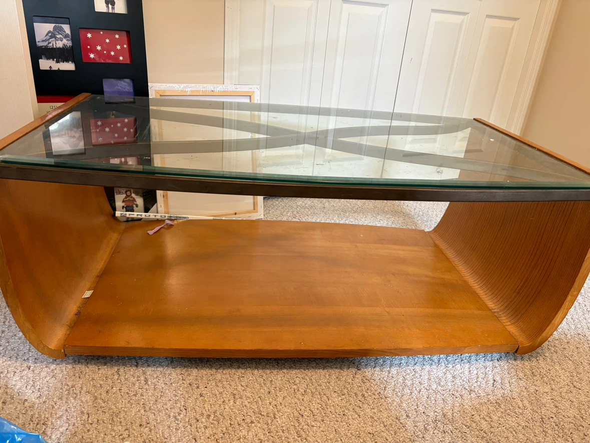 Glass Top Coffee Table & side tables
