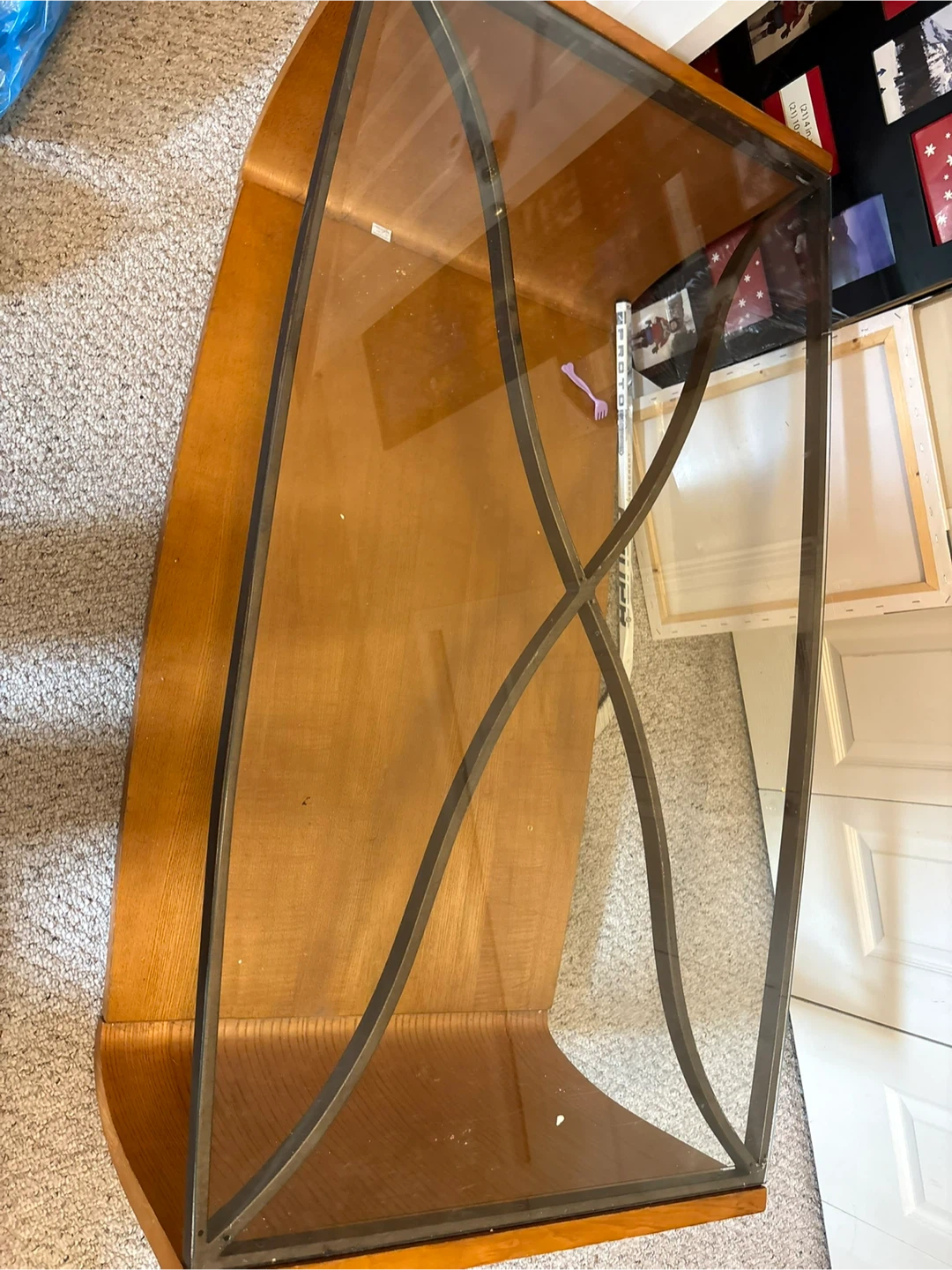 Glass Top Coffee Table & side tables - photo 2