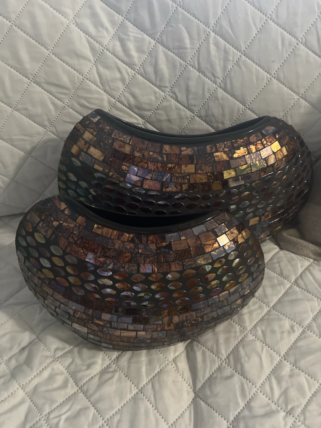 Mosaic Decorative Vases Set of 2