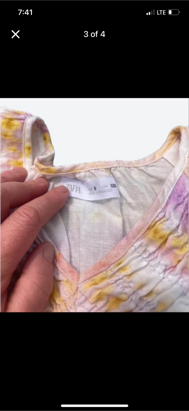 Zara Tie-Dye Tiered Dress Size 8 - photo 3