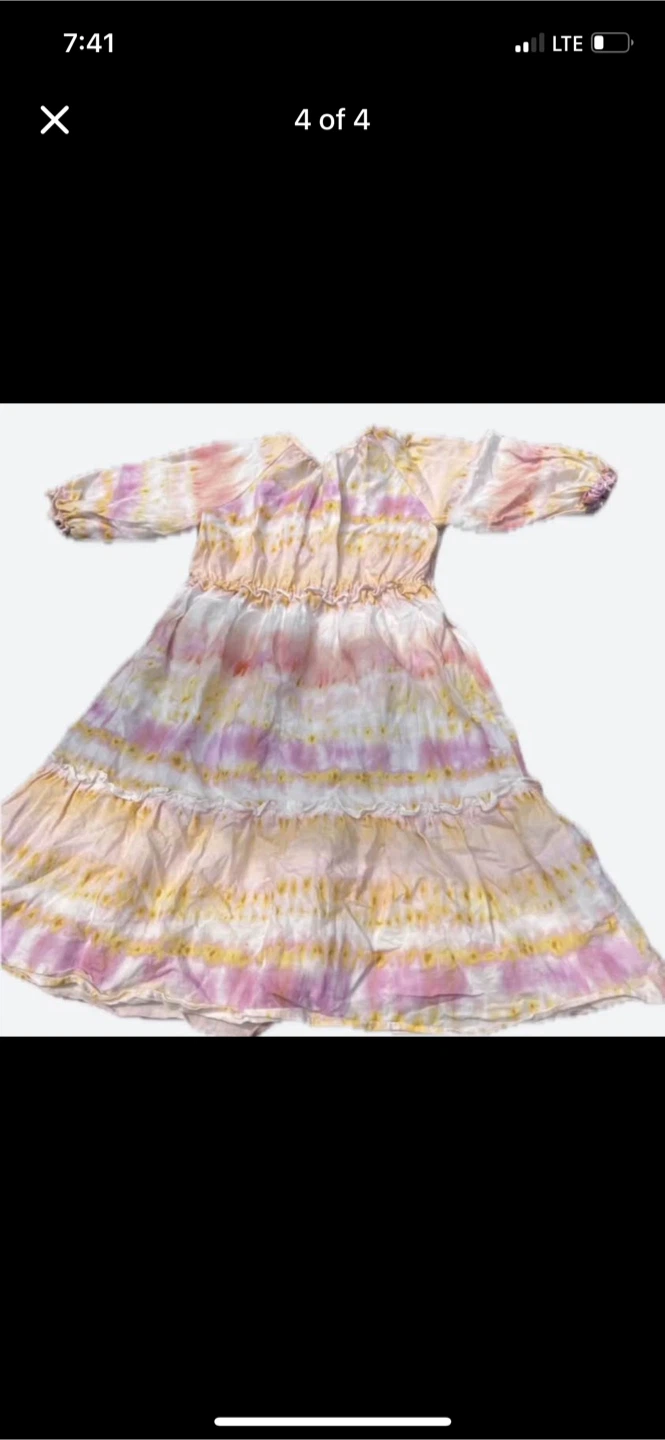 Zara Tie-Dye Tiered Dress Size 8 - photo 4