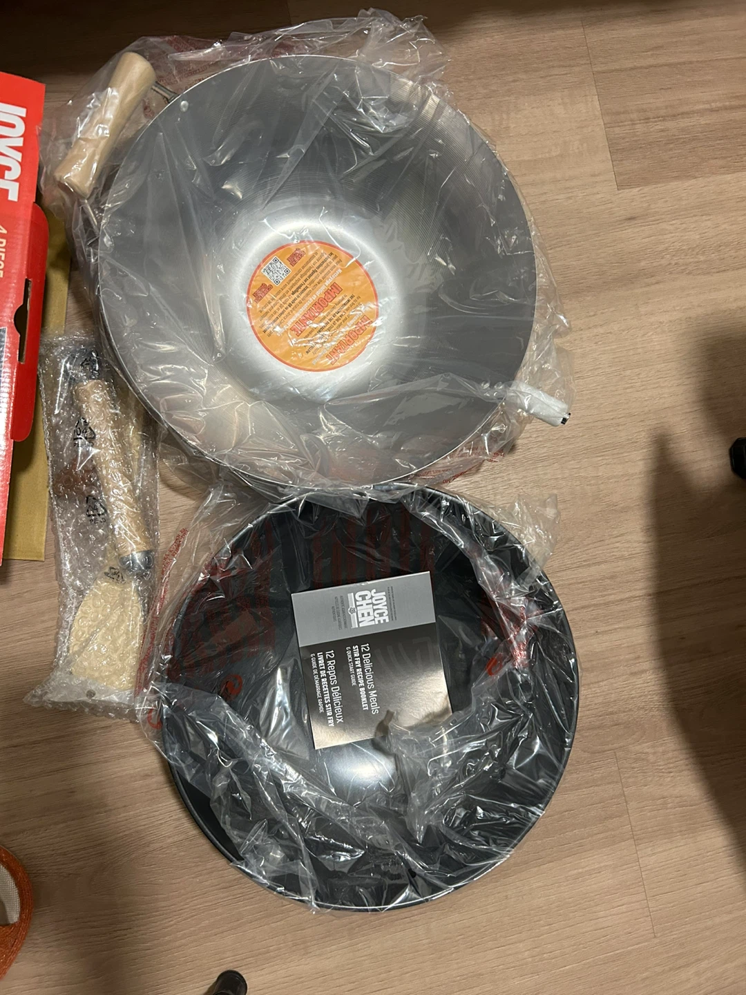 Joyce Chen 4 Piece Carbon Steel Wok Set - photo 3