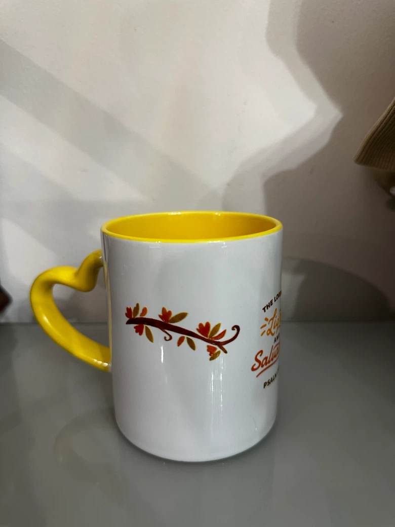 Yellow Heart Handle Mug - photo 2