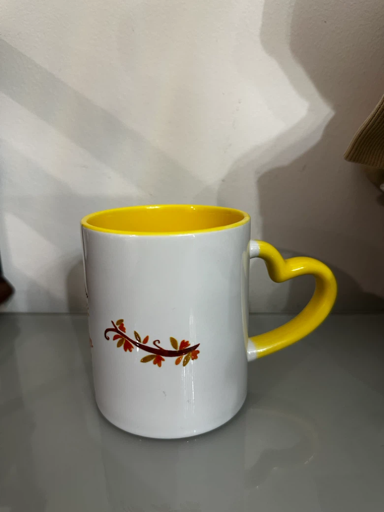 Yellow Heart Handle Mug - photo 3