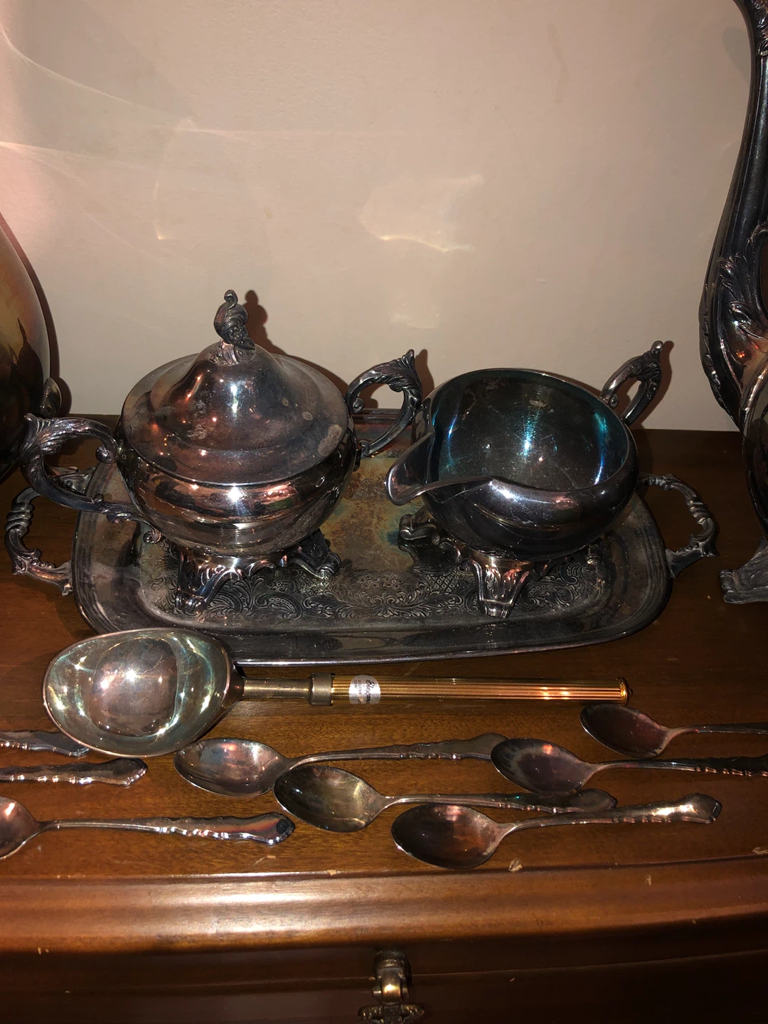 Vintage Silver Plated copper drink ware set! - photo 2