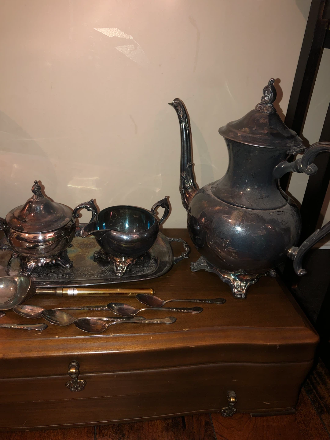 Vintage Silver Plated copper drink ware set! - photo 3
