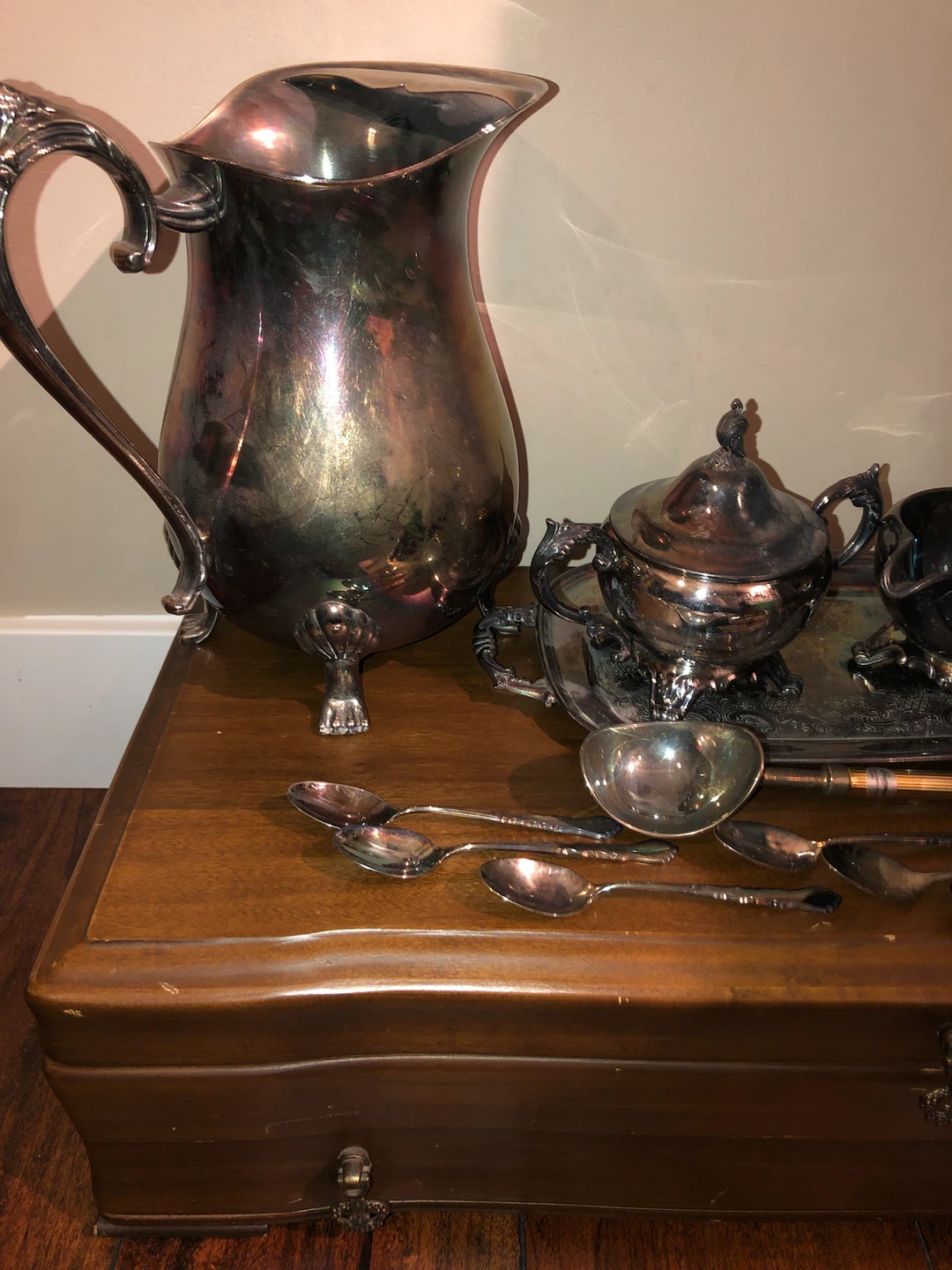 Vintage Silver Plated copper drink ware set! - photo 4