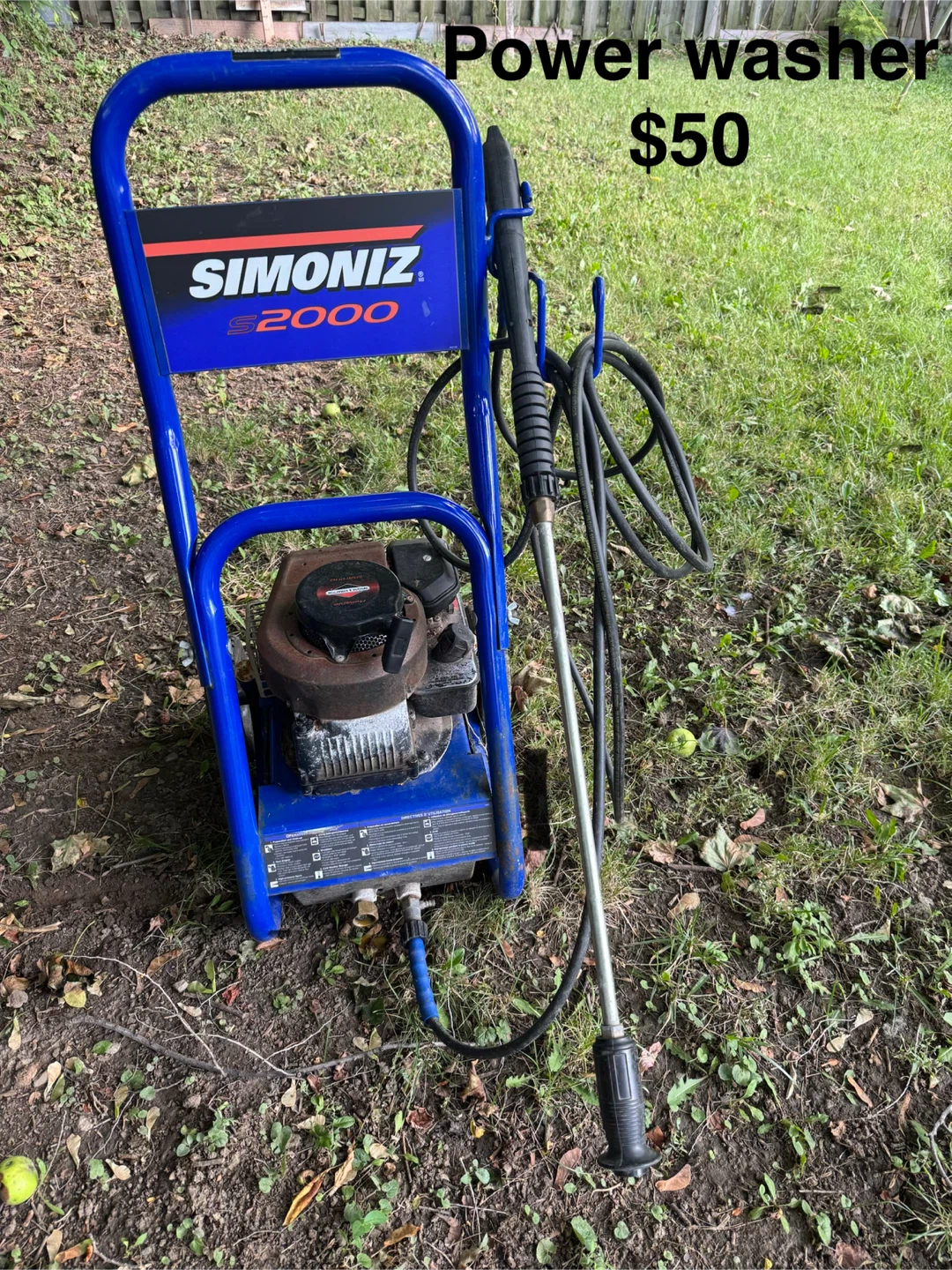 Simsoniz 2000 Power Washer