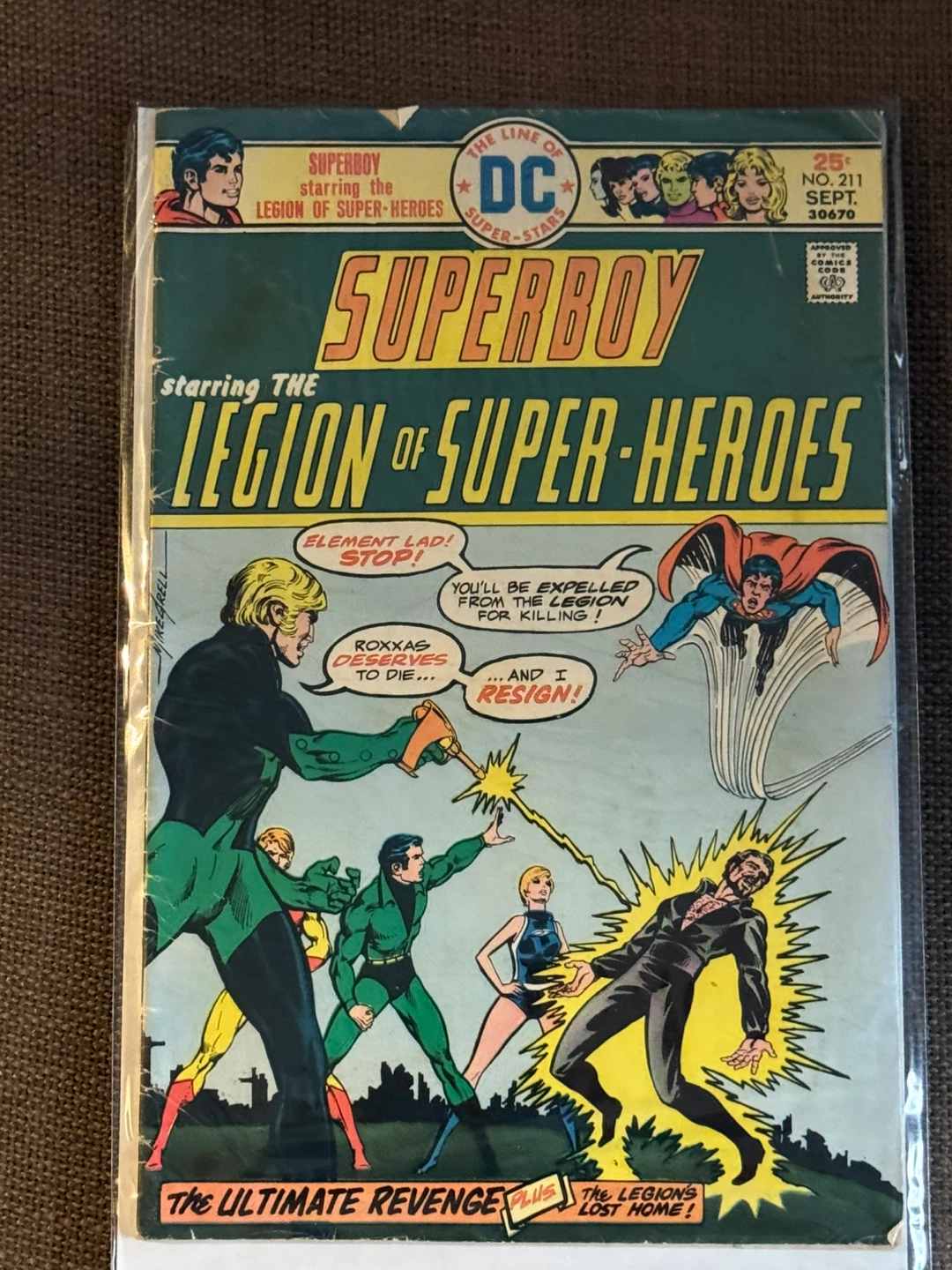 Superboy Starring the Legion of Super-Heroes Comic Book #211