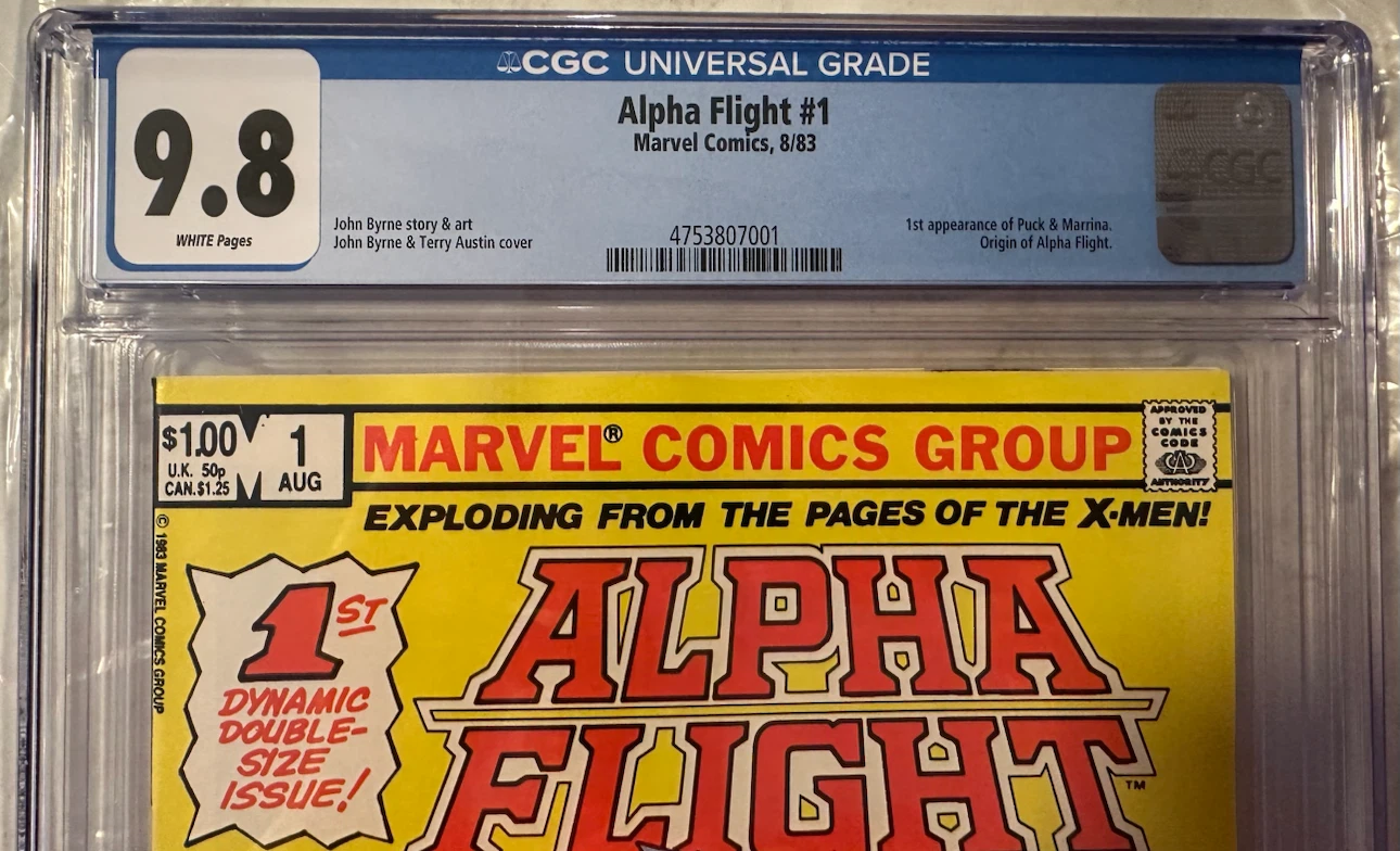 CGC Graded Alpha Flight #1 Marvel Comics 8/83 - photo 2