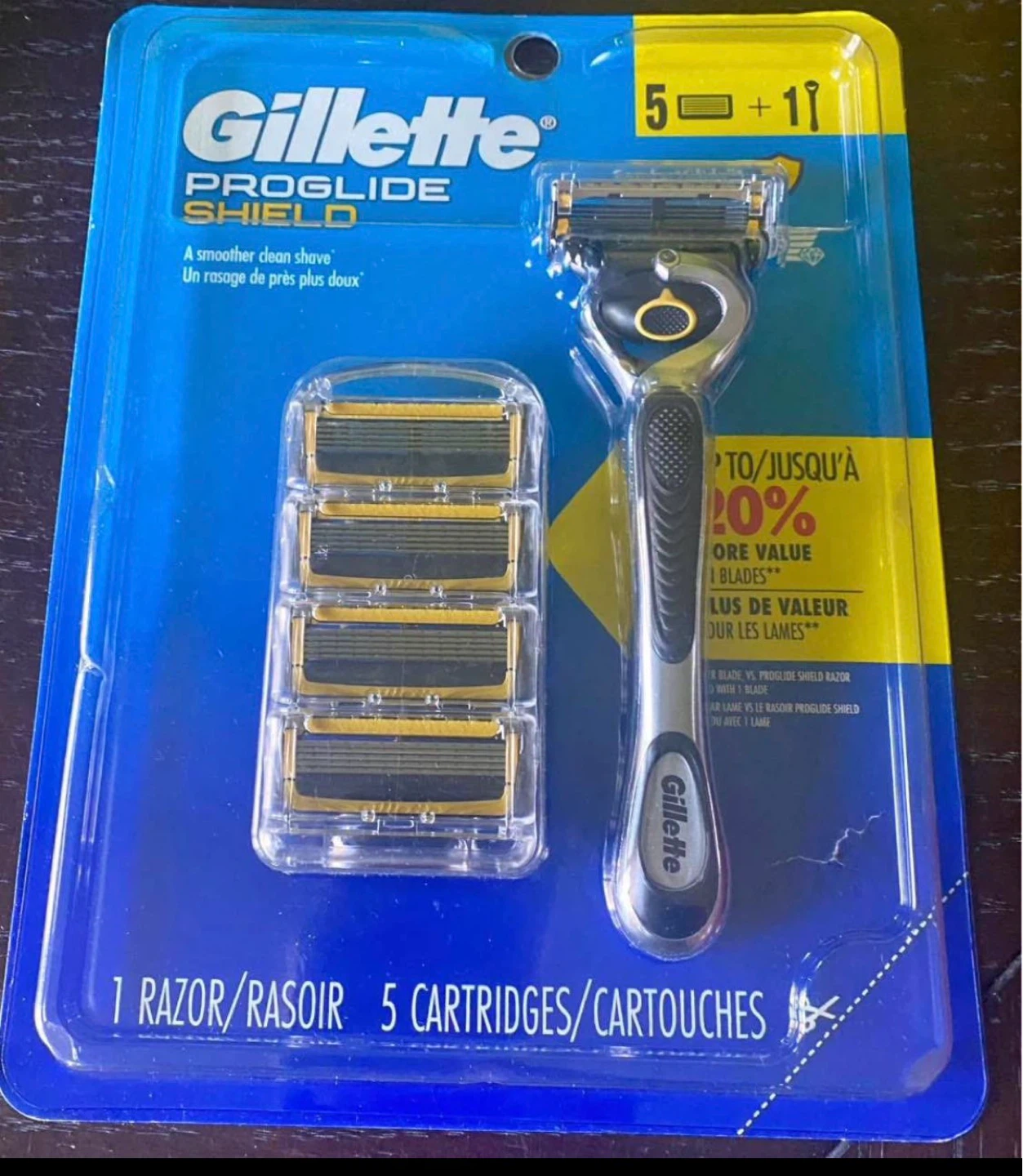 Gillette ProGlide Shield Razor with 5 Cartridges