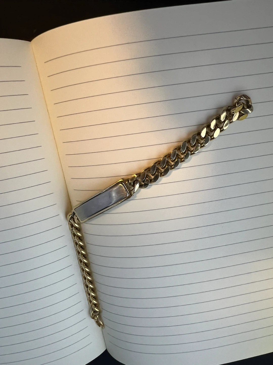Vintage Speidel Gold Tone ID Bracelet