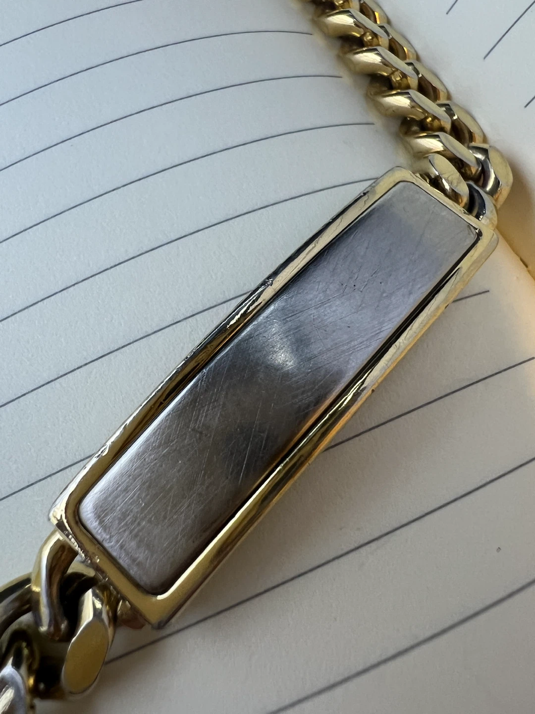 Vintage Speidel Gold Tone ID Bracelet - photo 2