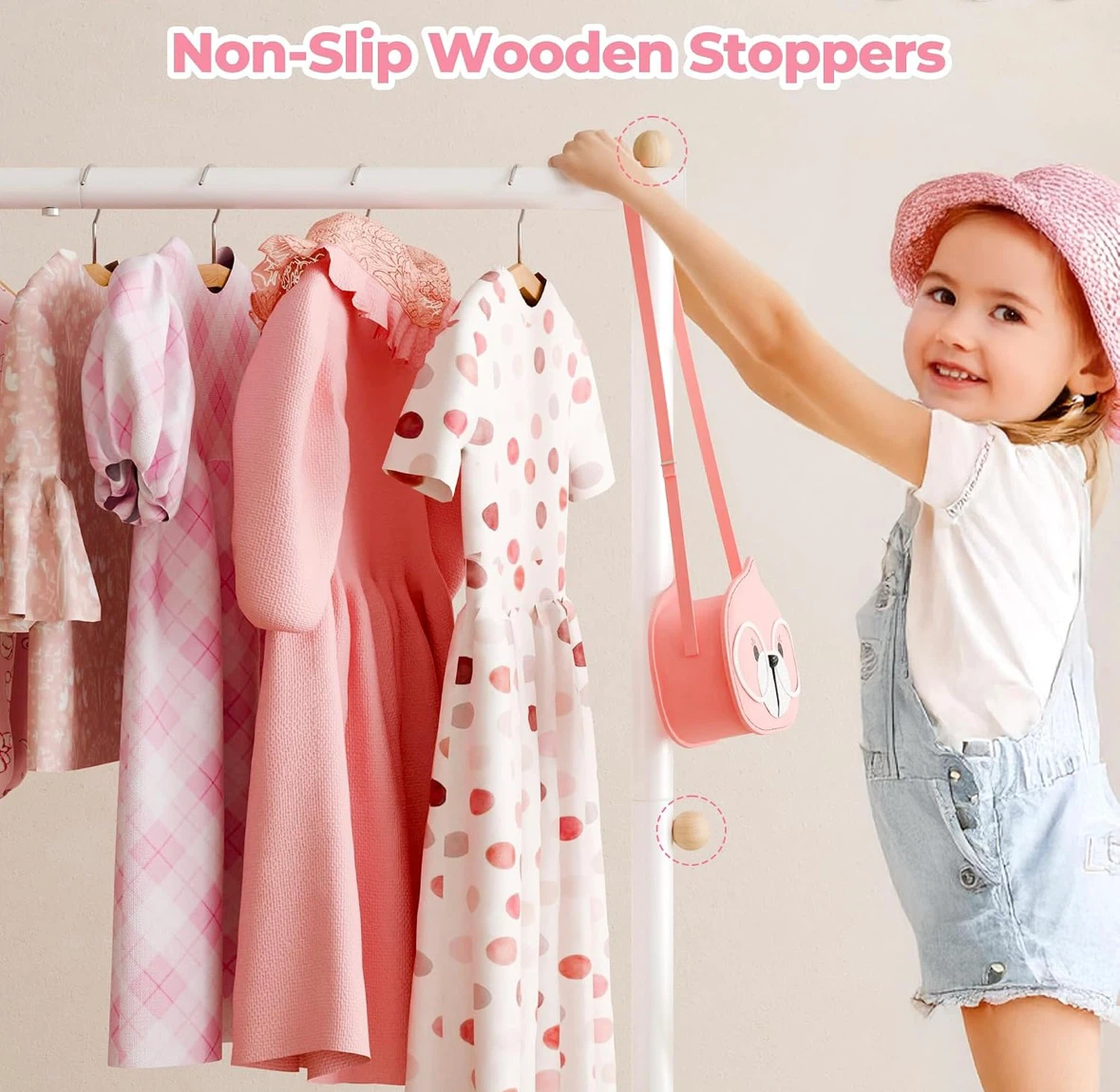 Kids Clothing Rack + Hangers - photo 2