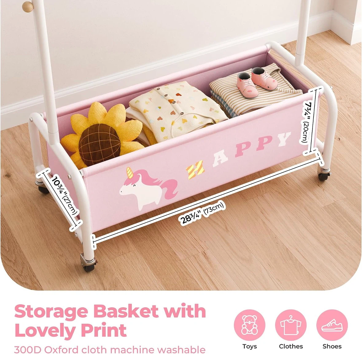 Kids Clothing Rack + Hangers - photo 3