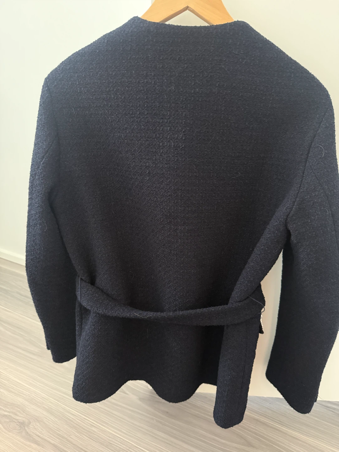 Maje Navy Tweed Jacket - Size 36 - photo 4