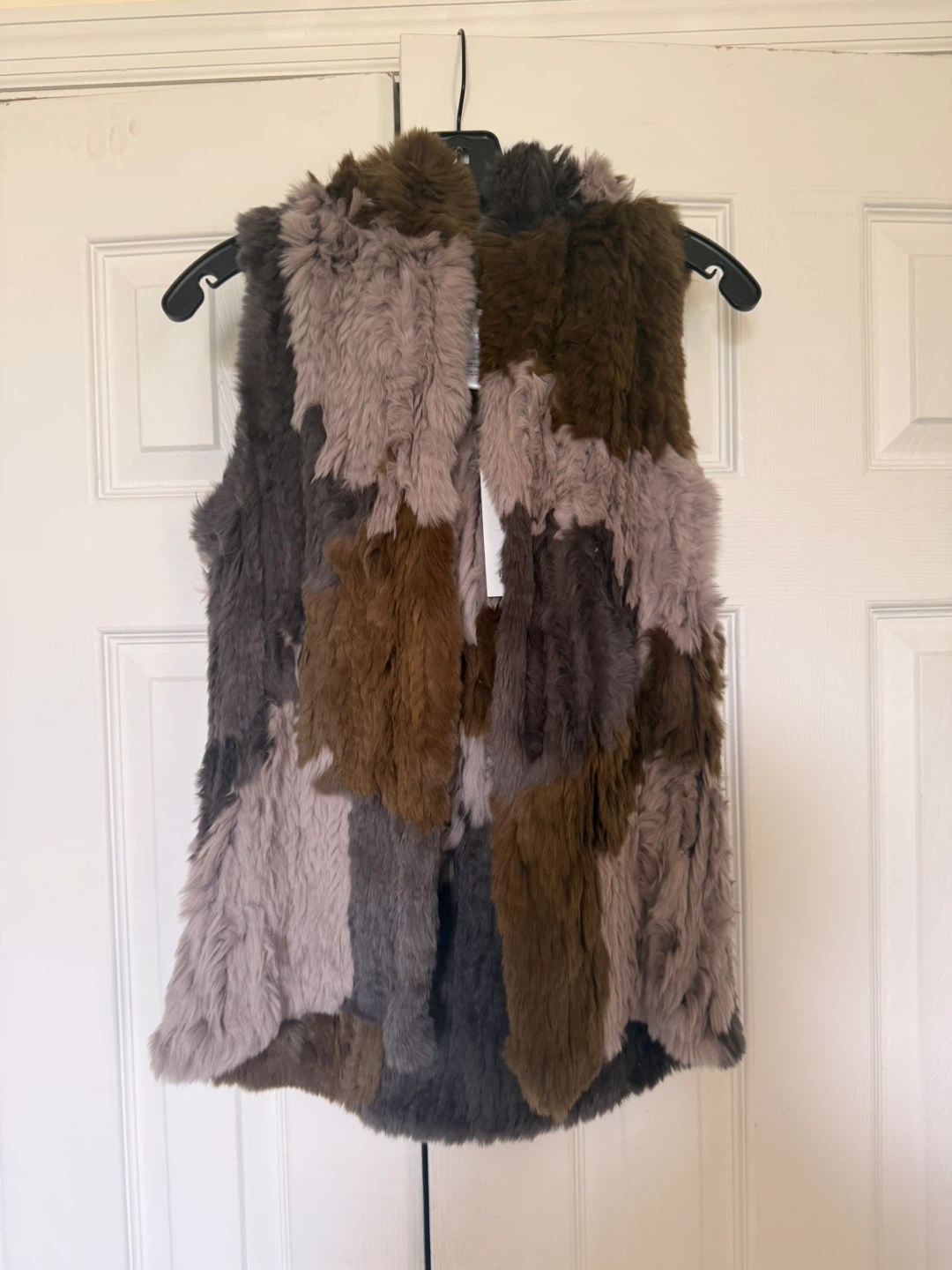 Hiché Tricolor Camo Fur Vest