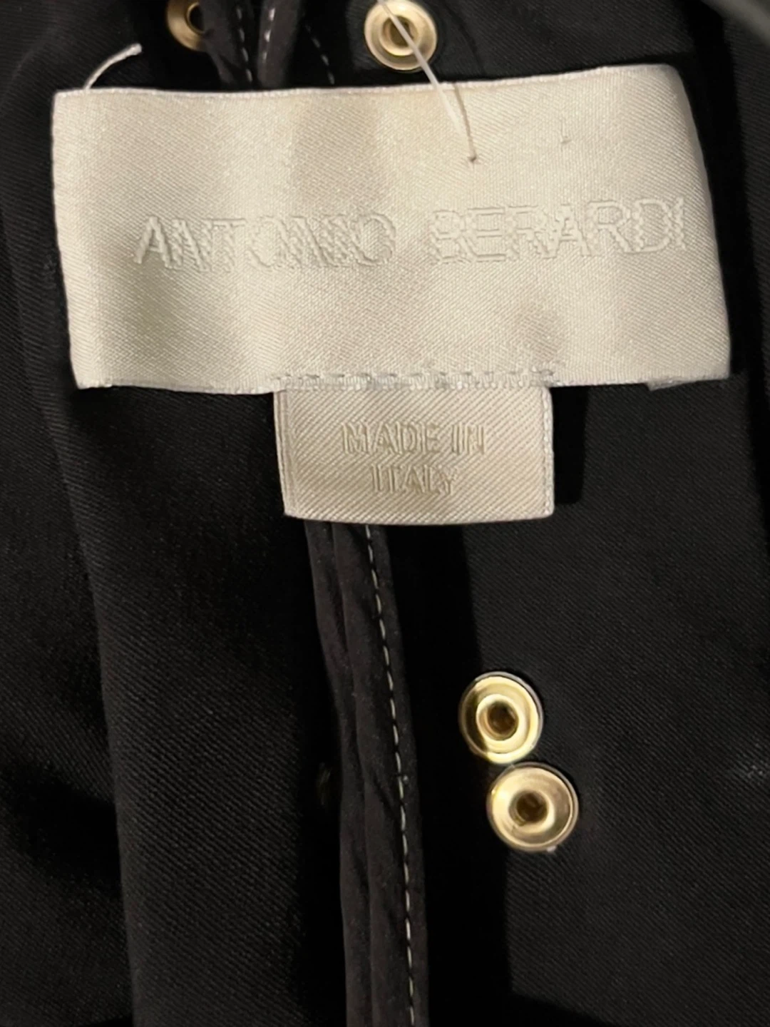 ANTONIO BERARDI Couture (PF16) Black & Gold Duster - photo 2